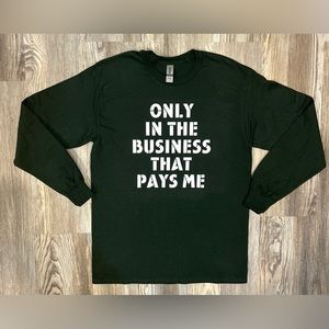 Only in the business shirt